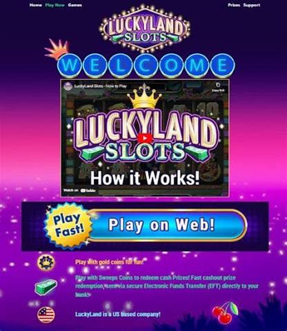 luckyland slots mobile app interface